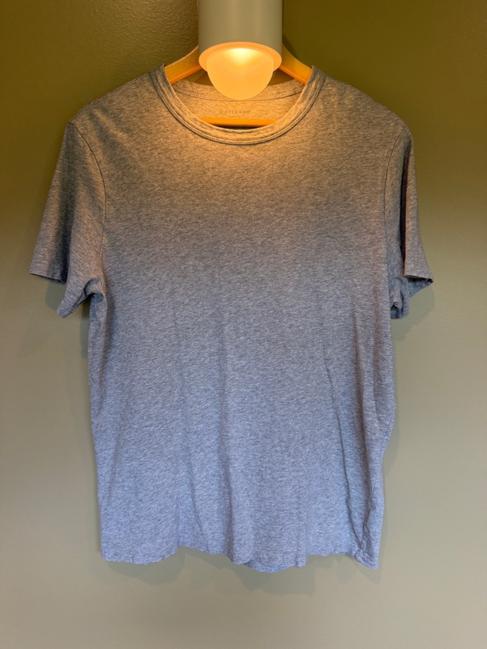 Mott & Bow Men's Crew Neck T-Shirt - Light Gray